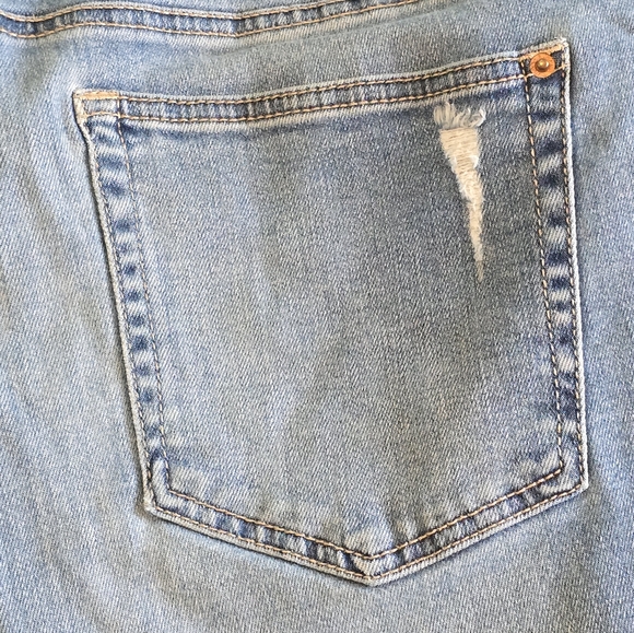 High Waisted Distressed Womens R Jeans - Picture 10 of 12